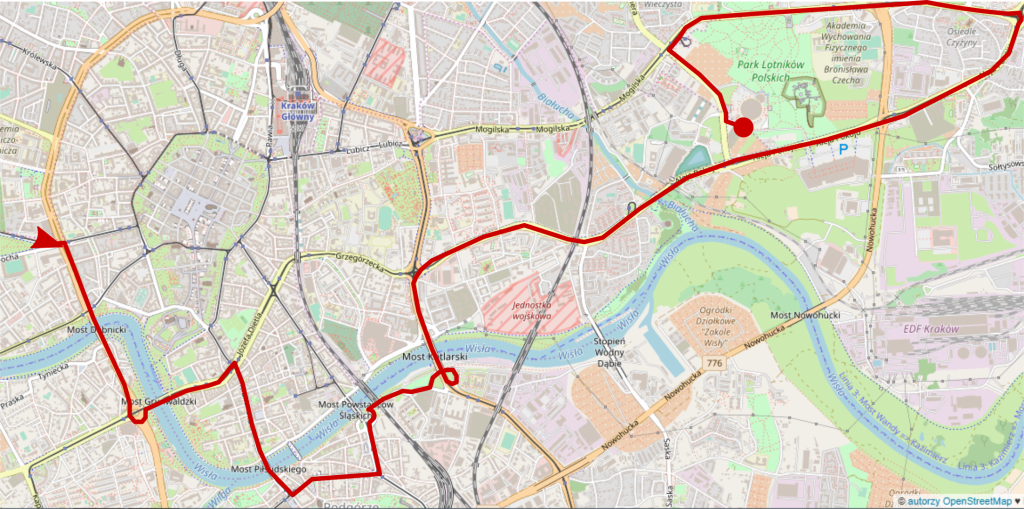 Mikolajkowo_Urodzinowy_Masowy_Przejazd_Rowerowy_Krakow_Miastem_Rowerow_Grudzien_2017_trasa